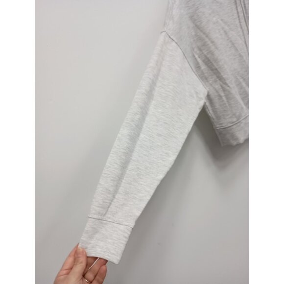 Better / Together Crop Hoodie Womens Size Small Gray Pullover Streetwear Y2K NEW - Picture 7 of 12